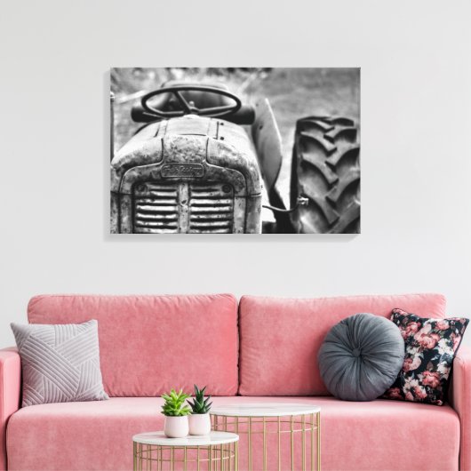 Vintag Ferguson Tractor Leinwanddruck (Insitu (Wohnzimmer))