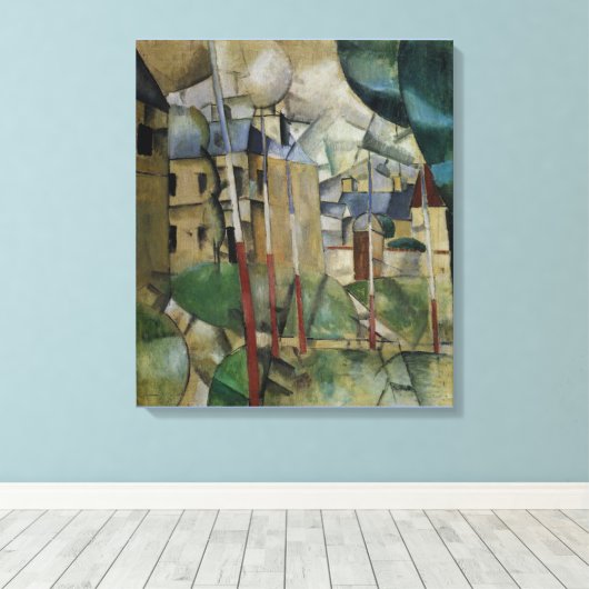 Vintag Fernand Leger Landschaft Leinwanddruck (Insitu (Holzboden))