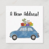 Vintag Fiat 500 Neue Adresskarte Begleitkarte (Vorderseite)