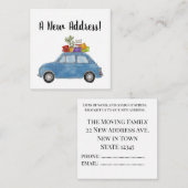 Vintag Fiat 500 Neue Adresskarte Begleitkarte (Vorne/Hinten)