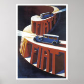 Vintag Fiat Ad Poster (Vorne)