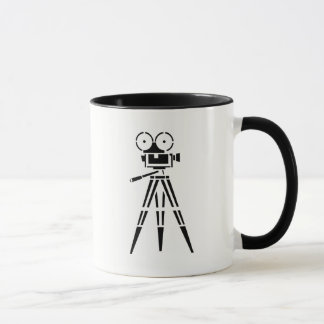 Vintag-Film-Set-Kamera Kaffee-Tasse Tasse