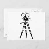 Vintag-Film-Set-Kamera Postkarte (Vorne/Hinten)