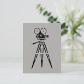 Vintag-Film-Set-Kamera Postkarte (Stehend Vorderseite)