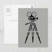 Vintag-Film-Set-Kamera Postkarte (Vorne/Hinten)