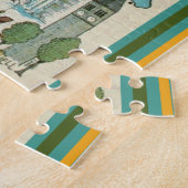 Vintag Finger Lakes Karte Puzzle (Seite)