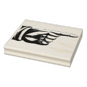 Vintag Finger zeigen rechts Gummistempel (Stempel)