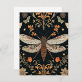 Vintag Firefly Garden Feiertagskarte (Vorne/Hinten)