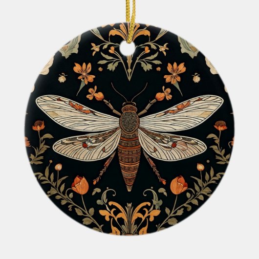 Vintag Firefly Garden Keramik Ornament (Vorne)