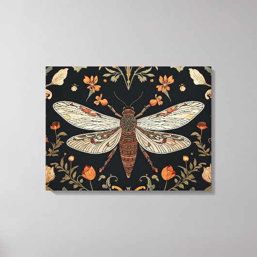 Vintag Firefly Garden Leinwanddruck (Vorderseite)