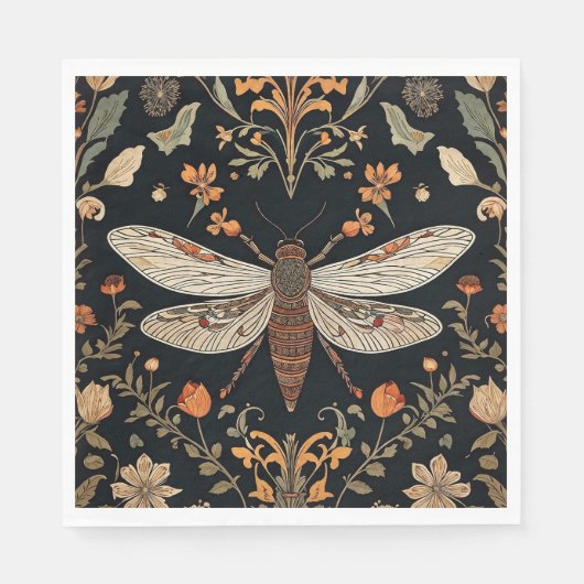 Vintag Firefly Garden Serviette (Vorderseite)