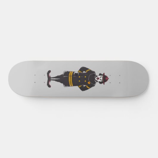 Vintag Fireman Clown Skateboard (Horizontal)