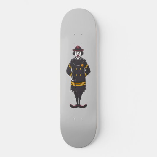 Vintag Fireman Clown Skateboard (Vorderseite)