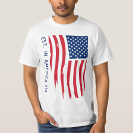 Vintag Flag Est in Amerika T-Shirt