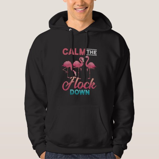 Vintag Flamingo Sarcastic Unangemessenes Sprichwor Hoodie (Vorderseite)