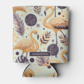 Vintag Flamingo Seamless Dosenkühler (Vorderseite)