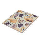 Vintag Flamingo Seamless Fliese (Seite)