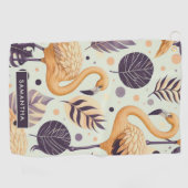 Vintag Flamingo Seamless Golfhandtuch (Horizontal)