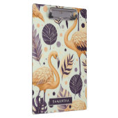 Vintag Flamingo Seamless Klemmbrett (Rechts)