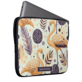Vintag Flamingo Seamless Laptopschutzhülle (Vorne Rechts)