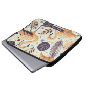 Vintag Flamingo Seamless Laptopschutzhülle (Vorne Knopf)
