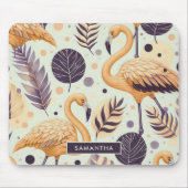 Vintag Flamingo Seamless Mousepad (Vorne)