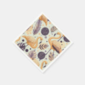 Vintag Flamingo Seamless Serviette (Ecke)