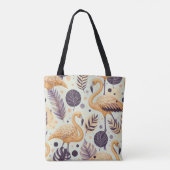 Vintag Flamingo Seamless Tasche (Rückseite)