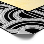 Vintag Flapper Art Deco Poster. Poster (Ecke)