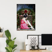 Vintag Flapper Christmas Poster (Heimbüro)