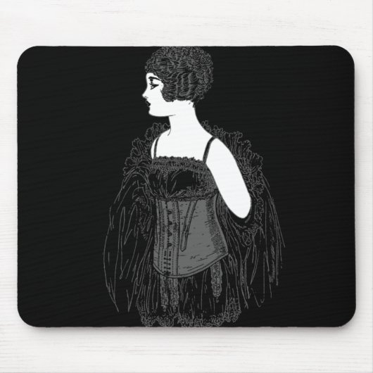 Vintag Flapper Corset Mousepad (Vorne)