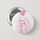 Vintag Flapper Corset Pink Button (Vorne & Hinten)