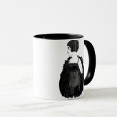 Vintag Flapper Corset Tasse (VorderseiteRechts)