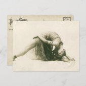 Vintag Flapper Dancer La Sylphe Backbie Postkarte (Vorne/Hinten)