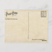 Vintag Flapper Dancer La Sylphe Backbie Postkarte (Rückseite)