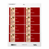 Vintag Flapper Holiday-Geschenk-Tag (Vorne)
