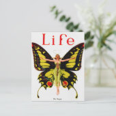 Vintag Flapper Life Magazine Postkarte (Stehend Vorderseite)