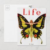 Vintag Flapper Life Magazine Postkarte (Vorne/Hinten)