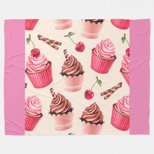 Vintag Fleecedecke (Vorderseite (Horizontal))