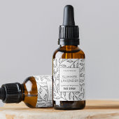 Vintag Floral 1 OZ HautpflegeDropper Flaschenetike Adressaufkleber