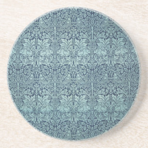 Vintag Floral Birds William Morris Brer Rabbit Getränkeuntersetzer