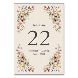 Vintag Floral Boho Tischnummern