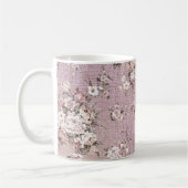 Vintag Floral Bouquet Lavender Lila Kaffeetasse (Links)