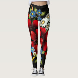 Vintag Floral Bouquet Leggings