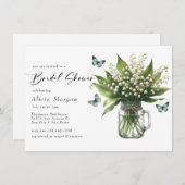 Vintag Floral Bouquet | Rustikales Brautparty Einladung (Vorne/Hinten)