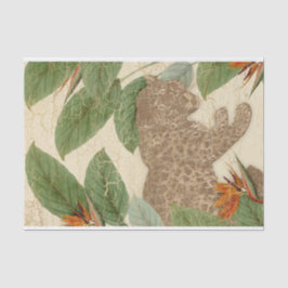 Vintag Floral Jaguar Seidenpapier