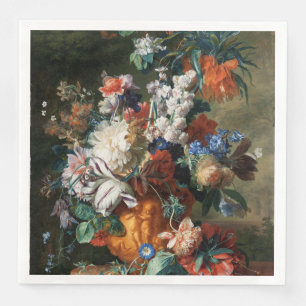 Vintag Floral Jan van Huysum Bouquet von Blume Serviette