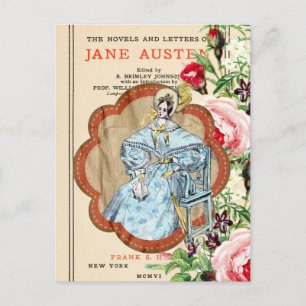 Vintag Floral Jane Collage Postcard Postkarte