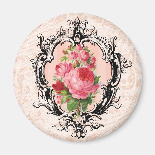 Vintag Floral Magnet (Vorne)