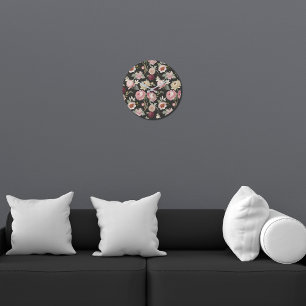 Vintag Floral Mary Delany Inspiriert Große Wanduhr